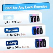 Resistance Exercise Bands For Women Fabric Workout Bands For Booty Hip Glute Leg Thigh Squat Butt Lift Excersize And Fitn Loop Bands For Home Gym Stretching