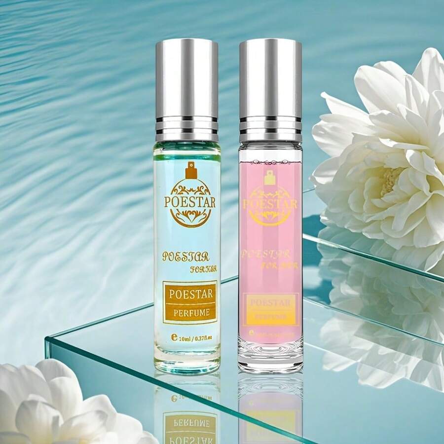 Pheromones Roll-On Cologne,Couple Perfume,Fragrance Oil - Floral Scent, 5-15% Oil & Alcohol Formula -Lasting Fresh Fragrance, Travel Size For Everyday & Special Occasions, Metallic Cap Finish - 情侶香水 - 查看 1
