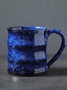 1 Stück großvolumige, im Brennofen gebrannte Keramiktasse, kreative Kaffeetasse, im grenzüberschreitenden Handel sehr gefragter Keramikbecher, im Brennofen gebrannter Becher aus dem Nahen Osten, tolles Geschenk für Vater und Mutter