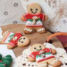2pcs Gingerbread Man Cookie Cutter Set, Stainless Steel Baking Mold For Gingerbread, Cookies, Cakes, Christmas Baking Tools Christmas Christmas Decorations Christmas Pajamas Christmas Gifts Christmas Decor