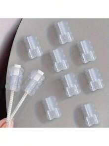 10Pcs/5PCS/1PC ABS Resin Cable Sleeves: Protect Your Cables From Breakage And Disconnection - Multicolor - View 3