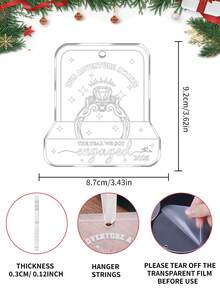 The Year We Got Engaged 2025, Christmas Acrylic Ornament,Bridal Wedding Decorations, Engaged Ring Couple Ornament, Romantic Couple Gifts, Engaged Couples Gifts, Christmas Tree Hanging Ornament,Wedding Home Ornament, Engagement Gifts For Couples 2025, Wedding Decor Newlywed Gift For Couples Home Decor Christmas Decorations Room Decor