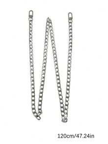 Bag Chain Strap Accessories, Shoulder Strap For Handbag, Metal Replacement Chain For Tote Bag - Silver - View 6