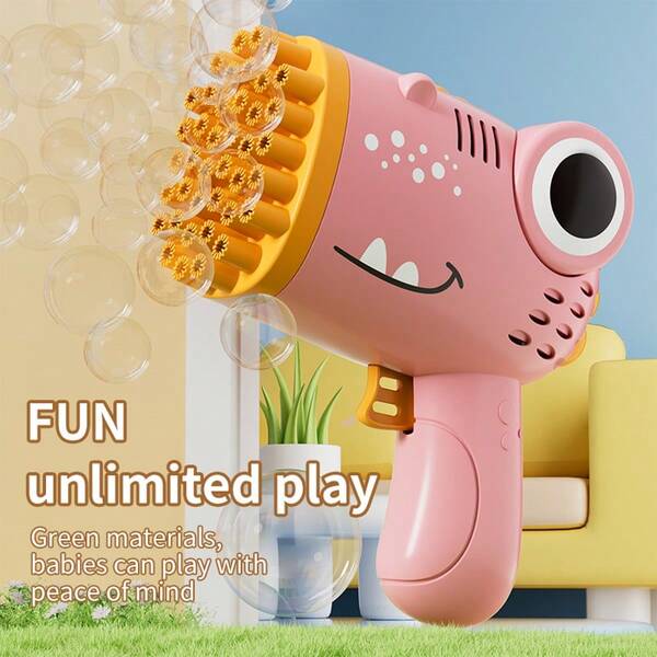 Handheld Dinosaur Bubble Gun, Automatic Bubble Blower Toy, Outdoor Wedding Activity Props, Birthday Party Favors, Water Fun Toy Gift