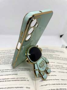 Capa de celular compatível com Galaxy A55 5G Astronauta - Verde - Visão 2