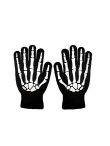 Halloween Grim Reaper Costume, Grim Reaper Scythe Death Scythe Staff, Skull Mask, Sky Hooded Cape, Skeleton Hand Gloves, Horror Role-Playing Costume Props, Party Exclusive Costume - Multicolor - View 7