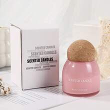 1pc/2pcs 5.5oz Black Soy Wax Candle Jar With Bow Ribbon Gift Box, English Pear & Freesia Scented Candle, 1pc White/Orange/Pink/Black/Purple Wooden Wick Glass Jar Candle, Long Burning Time, No Candle Holder Needed, Suitable For Home Decor, Holiday Decoration, Birthday, Bedroom, Wedding, Dining Table, Best Friend Gift, Women Gift, Winter Gift, Christmas Decoration