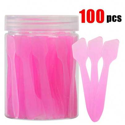 5pcs/50pcs/100pcs Makeup Spatulas - For Cosmetics, Creams, Mini Scoops - Makeup Scrapers - Multipurpose Mini Applicator For Mixing Creams, Skincare Or Gua Sha Tools