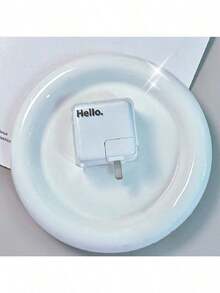 Funda protectora de cable con diseño de letra compatible con cargador Apple de 30W-35W, previene la rotura del cable - transparente - Ver 5