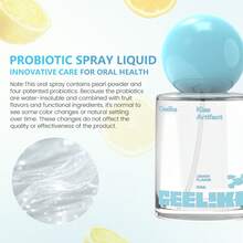 MSDRWIKEY Ceelike Oral Spray Probiotic Toothpaste Set, Freshens Breath And Gives You A More Confident Smile. - 紫+藍 - 查看 6