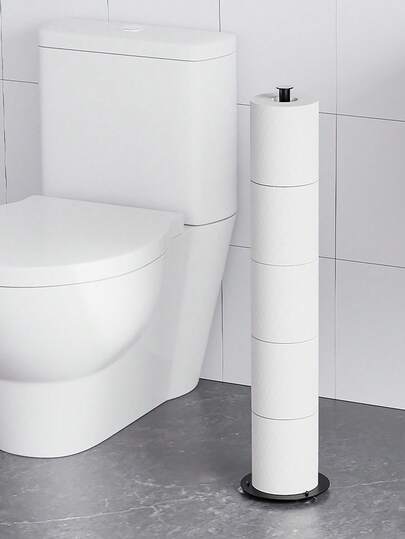 トイレットペーパーホルダー - 浴室収納ラック、スペアトイレットペーパーロール5個収納可能、バスルームアクセサリー