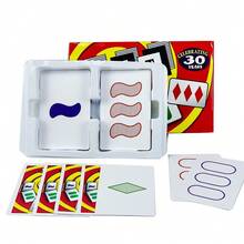 Premium Geometric Pattern Card Deck Set - Complete Abstract Symbolism Cards With Professional Organizer Case For Tabletop Gaming