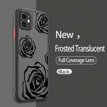 Elegante Funda de Teléfono Rosa de Línea Negra Diseñada para Apple 16, 15, 14, 13 Pro, Plus y, con una Superficie Transparente Mate y Carcasa Suave. - Colores mixtos - Ver 4