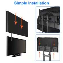 55-58 Inch Outdoor TV Cover Fitted Waterproof Weatherproof Television Protector - 1 - View 4