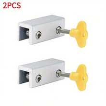 1-2PCS Adjustable Window Lock Stopper Safety Locks Restrictor For Baby Kids Non Punch Sliding Door Window Limit Lock Hardware - Multicolor - View 16