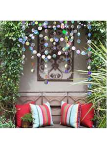 2 件迪斯科全息圆形花环彩虹派对用品悬挂丝带背景儿童独角兽美人鱼主题生日派对装饰婴儿洗礼、毕业婚礼迪斯科单身派对装饰。 - 2件裝 - 查看 2