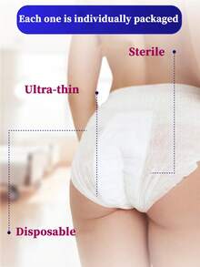 5/10/30 piezas, Bragas menstruales, Toallas sanitarias, Toallas sanitarias tipo pantalón para la noche, Anti-fugas laterales, Transpirables, Muy absorbentes, Suaves y transpirables, Bragas de menstrual, Buen sueño toda la noche, Ropa interior menstrual a prueba de fugas, Ropa interior absorbente