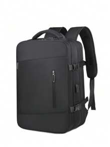 Travel Backpack For Men, 40L Flight Approved Carry On Backpack, Large Expandable Luggage Backpack, Business Travel Backpack With USB Charging Port And Anti Theft Pocket, 17 Inch Water Resistant Lightweight Business College Laptop Daypack Weekender Bag Large Capacity Bag