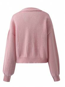 Autumn And Winter Crochet Flowers, Knitted Sweaters, Long Sleeved Sweaters, Women's Jackets, Casual And Elegant