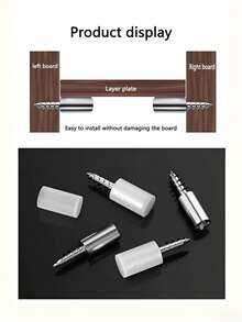 8 件自攻螺钉、搁板支架、一体式搁板支架、固定螺柱、衣柜固定螺柱、橱柜固定螺钉 - 彩色 - 查看 3