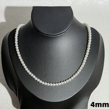 1/2pcs 2-10mm Silver Minimalist Metal & Pearl Beaded Necklace Set, Suitable For Balls, Birthdays, Parties, Formal Occasions, And Daily Wear For Men - Silver - View 15