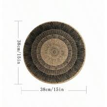 2 Stücke/4 Stücke/6 Stücke/8 Stücke schwarze runde Juteuntersetzer Set, geeignet für Küche, Hochzeit, Heimdekoration, Weihnachtsparty, Tischdekor, quastenarunde Haushaltstextil-Untersetzer, hitzebeständig, Restaurant-Eröffnungsgeschenk, 12 Stücke Leinen-Untersetzer 38 cm Tischsets, gewebte Untersetzer für Esszimmer, Küche, Feiertagsparty und Café-Dekoration, rutschfest