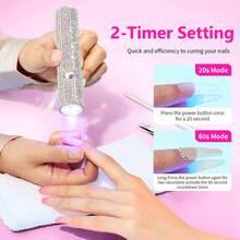 Mini UV LED Nail Dryers 3LEDS Portable Quick Nail Drying Lamp USB Rechargeable Mini Flashlight Pen For Nail Gel Curing Salon Tools