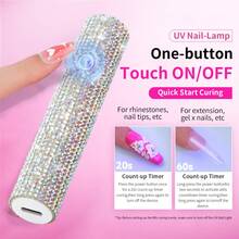 Mini UV LED Nail Dryers 3LEDS Portable Quick Nail Drying Lamp USB Rechargeable Mini Flashlight Pen For Nail Gel Curing Salon Tools