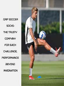 6pcs Men's High-Performance Outdoor Sports Socks With Improved Traction, Moisture-Wicking Fabric, Suitable For Football, Basketball And Running - Multicolor - View 5