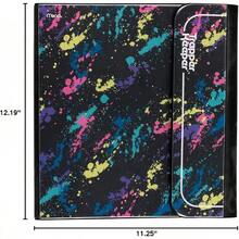 Trapper Keeper - Carpeta de 1 pulgada con carpetas y bolsillos, capacidad para papel de 8-1/2 x 11 pulgadas, brillo (260038FM-ECM) - Salpicaduras de pintura - Ver 3