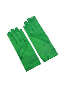 D EXCEED 1/3双装女士纯色短款缎面手套 – 优雅精致的配饰 – 适用于歌剧表演、下午茶聚会、送礼场合、正式舞会和复古鸡尾酒会、派对服装 - 彩色 - 查看 17