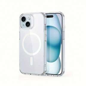 Funda protectora de carga inalámbrica magnética de acrílico transparente de lujo compatible con iPhone 16, 15, 14, 13, 12, 11, 7/8/SE2/SE3, 13, 12, 16, 15, 14, 7/8 Plus, 16, 15, 14, 13, 12, 11 Pro, 16, 15, 14, 13, 12, 11 Pro Max, Xs Max, XR, X/XS