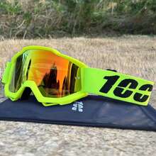High Quality 100 Motocross Goggles ATV Protection Cycling Racing Motorcycle Glasses MTB Mask Windproof Skiing Goggles - chỉ ống kính - Xem 5