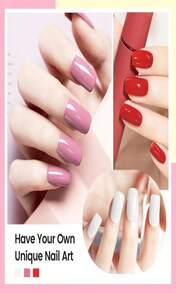 OpenLive 10ml Nude Pink Nail Polish Set 6 Colors Brown Red Purple All Seasons Neutral Color Quick Dry Nail Polish Set For Women Salon DIY Nail Art - 軍綠色 - 查看 2