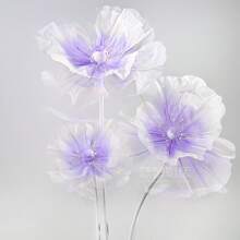 1Pc 40/50cm Big Simulation Flower Window Display 3D Large Artificial Flowers Hanging Gauze Hollow Fake Flower Wedding Home Decor Back To School Room Decor School Supplies