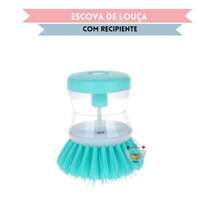 2-In-1 Kitchen Cleaning Brush With Liquid Soap Dispenser Dishwasher Brushes Tools - 彩色 - 查看 5
