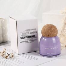 1pc/2pcs 5.5oz Black Soy Wax Candle Jar With Bow Ribbon Gift Box, English Pear & Freesia Scented Candle, 1pc White/Orange/Pink/Black/Purple Wooden Wick Glass Jar Candle, Long Burning Time, No Candle Holder Needed, Suitable For Home Decor, Holiday Decoration, Birthday, Bedroom, Wedding, Dining Table, Best Friend Gift, Women Gift, Winter Gift, Christmas Decoration