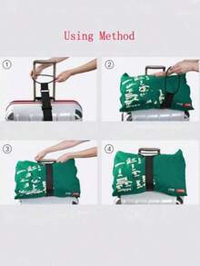 2024 Model Travel Luggage Strap, Portable And Adjustable For Small And Lightweight Suitcase Luggage Packing Strap Travel Bag Holder Strap For Travel Flight Business Trip Holiday For Suitcase Backpack Bag For School School Accessories School Stuff - 黑色 - 查看 9