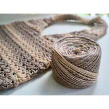 50克金银丝钩针线，空心光泽，手工染色蕾丝绣花线，适用于DIY包包和娃娃