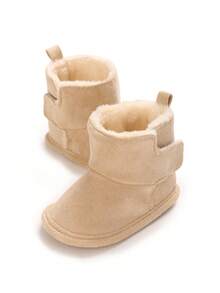 冬季新款婴儿鞋0-1岁幼儿软底雪地靴 - 杏色 - 查看 3