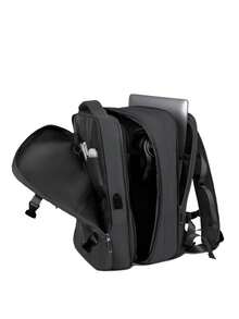 Travel Backpack For Men, 40L Flight Approved Carry On Backpack, Large Expandable Luggage Backpack, Business Travel Backpack With USB Charging Port And Anti Theft Pocket, 17 Inch Water Resistant Lightweight Business College Laptop Daypack Weekender Bag Large Capacity Bag