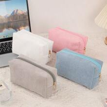 1 pieza Estuche de lápices de pana, Bolsa de cosméticos minimalista, Bolsa de aseo portátil de gran capacidad, Bolsa de almacenamiento de papelería, Organizador de viaje, Bolsas de maquillaje, Bolsa de cosméticos, Organizador de maquillaje, Viaje, Bolsa de maquillaje, Bolsa, Tocador, Bolsa de maquillaje, Artículos esenciales de viaje, Bolsa, Bolsas de maquillaje, Artículo esencial de viaje, Accesorios de tocador, Bolsa de maquillaje pequeña, Bolsa de cosméticos, Artículo esencial de viaje, Gran capacidad, Bolsa de maquillaje grande, Regalos de Navidad, Bolsa, Viaje, Regalos para mujeres, Neceser de mujer, Artículo esencial de viaje, Bolsa, Embrague / Bolso pequeño, Neceser, Organizador de maquillaje, Organizar maquillaje, Bolsa, Soporte de brochas, Mini bolsa, Bolsa de gran capacidad