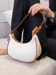 Underarm Bag Women's 2025 New Fashion Shoulder Bag Niche Versatile Crescent Dumpling Women's Bag High-End Small Bag - 米色 - 查看 10