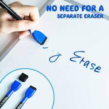 Dry Erase Markers - 6 Count Colorful Magnetic Dry Erase Markers Fine Tip With Eraser, Low Odor Whiteboard Markers Calendar Boards - 6+數量+6+顏色 - 查看 5