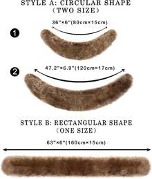 Young Faux Fur Collar Women's Neck Warmer Scarf Wrap - 自然 - 查看 11