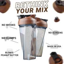 HELIMIX 2.0 Vortex Blender Shaker Bottle Holds Upto 28oz |   No Blending Ball Or Whisk |   USA Made |   Portable Pre Workout Whey Protein Drink Shaker Cup |   Mixes Cocktails Smoothies Shakes |   Top Rack - 濃縮咖啡 - 查看 2