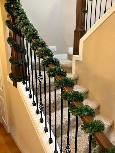 1 rolo de tiras natalinas, guirlandas de Natal com videiras verdes, decorações de casamento, as mais adequadas como presentes, tiras de lã para decoração de Natal, decoração e itens de decoração para cenários de eventos, tiras de lã natalinas