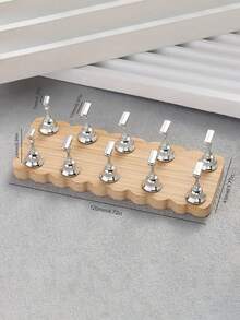 Beautizon Nailartlab 11pcs Double Row Nail Art Practice Tray Holder Stand, Strong Magnetic Metal Nail Art Tray Practice Nail Tools, Suitable For Women Nail Salon DIY - Multicolor - View 7