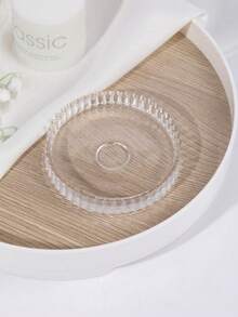 1 Peça/1 Conjunto Suporte de Vela de Vidro Listrado Minimalista, Suporte de Vela de Vidro Redondo para Centros de Mesa de Jantar, Centros de Mesa, Decoração Doméstica, Porta-copos de Café, Cinzeiros, Suprimentos para Eventos de Feriados, Festas Temáticas Familiares, Suporte de Vela para Decoração de Lareira, Suporte de Vela Coluna para Decoração de Mesa, Casamentos, Decorações para Casa