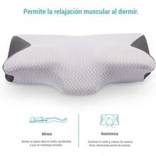 Sognare Almohada Cervicalm Foam, Evita Molestias en Cuello, Cabeza y Espalda, Hipoalergénico, Antibacterial y Lavable Noches de Garantía. - 1 - Ver 6